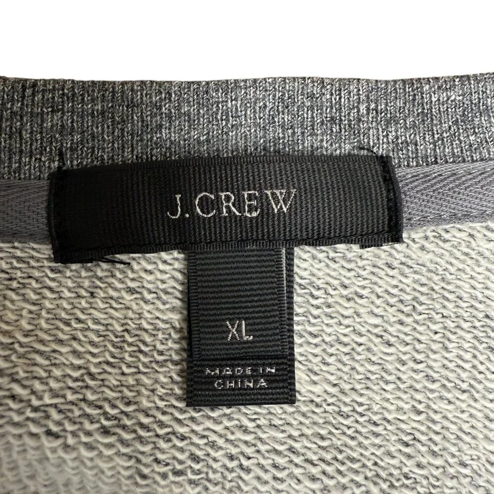 EUC Women's‎ J. CREW Ruffle Hem Sweatshirt Ruffle Trim | Size XL